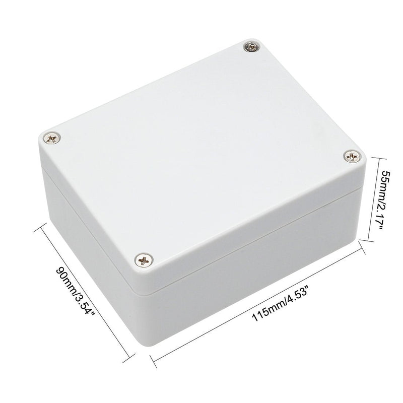 Awclub Waterproof Dustproof IP65 ABS Plastic Junction Box Outdoor Universal Electric Project Enclosure Gray 4.52"x3.54"x2.16"(115mmx90mmx55mm) 4.52"x3.54"x2.16"