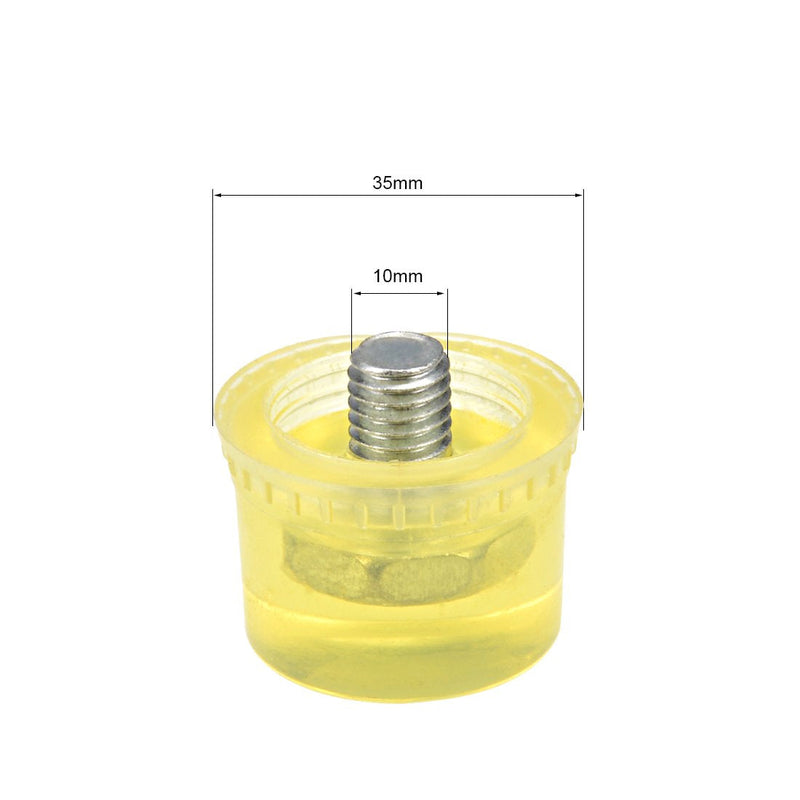 uxcell 35mm Diameter Mallet Hammer Replacement Striking Head Tip Yellow