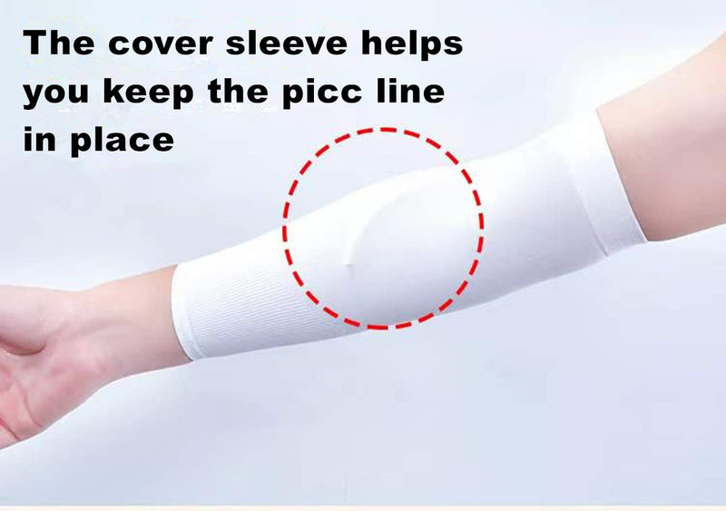 PICC Line Cover Adult PICC Line Sleeve Breathable and Elastic (4 PCS)
