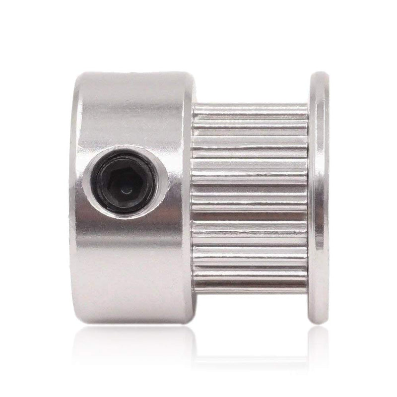Saiper GT2 Timing Belt Pulley 20 Teeth Bore 8mm(5pcs), Aluminum Synchronous Wheel for 3D Printer 20T-B8