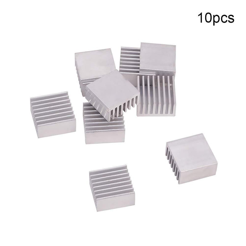 Othmro 10pcs Silver Aluminum Heatsink Cooling Fin Cooler Circuit Board for Led Semiconductor Integrated Circuit Device20 x10cm(WH)