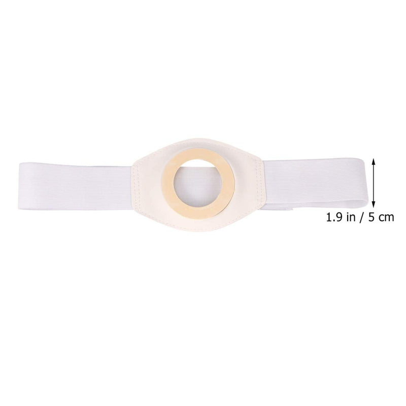 EXCEART 2pcs Stoma Hernia Belts Colostomy Bag Belt Ostomy Belt Support for Colostomy Ileostomy Urostomy Breathable Fabric Postoperative Band Beige