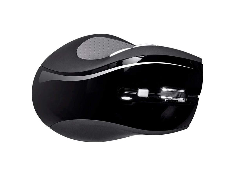 Monoprice Select Wireless Ergonomic Mouse - Black - Ideal for Work, Home, Office, Computers - Workstream Collection