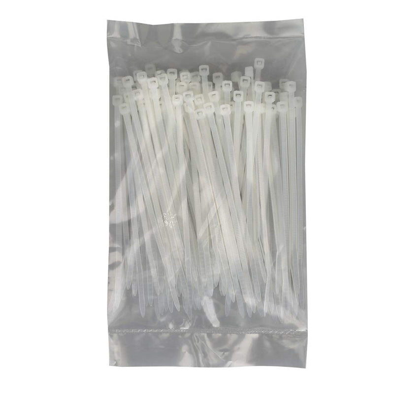 200 Pack Bulk KOOWIN Small 4 inch Nylon Plastic Cable Zip Ties Wire Wraps White 4 inch 18 lb (200 pcs)