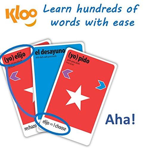 KLOO's Learn to Speak Spanish Language Card Games Pack 1 (Decks 1 & 2)