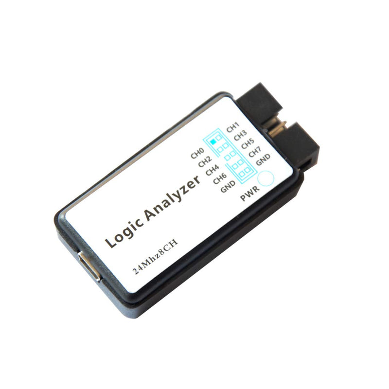 HiLetgo USB Logic Analyzer Device With EMI Ferrite Ring USB Cable 24MHz 8CH 24MHz 8 Channel UART IIC SPI Debug