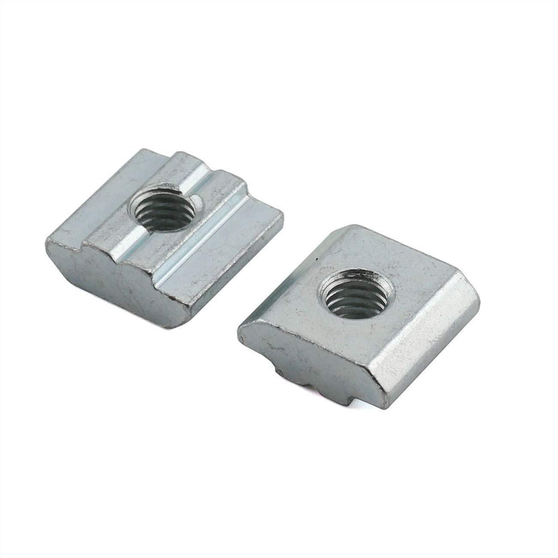 PZRT Aluminum Profile Connector Set, 4pcs 24mm x 30mm Corner Bracket,8pcs M6 Slider Nuts, 8pcs M6x10mm Hex Socket Cap Screw Bolt for 8mm Slot 30 Series Aluminum Profile 2430/Slide Nut