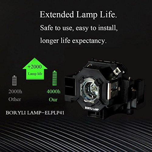 Tawelun ELPLP41 Replacement Projector Lamp Bulb with Housing for for PowerLite S5/S6/77C /78, EMP-S5,EMP-X5 Projectors