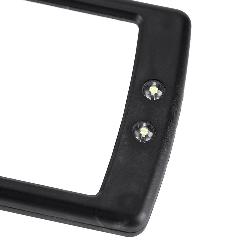 Telescoping LED Lighted Inspection Mirror Adjustable 360 Degree Flexible Rotation for Additional Viewing Vehicle Inspection Mirror