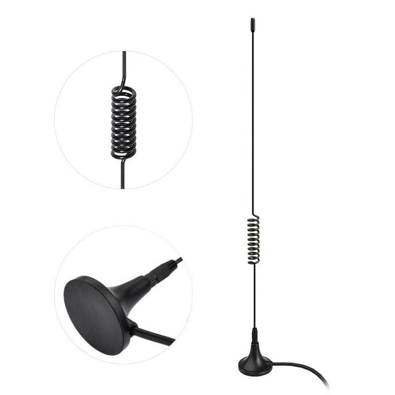 Bingfu Dual Band 978MHz 1090MHz 5dBi Magnetic Base SMA Male MCX Antenna for Aviation Dual Band 978MHz 1090MHz ADS-B Receiver RTL SDR Software Defined Radio USB Stick Dongle Tuner Receiver 1-Pack