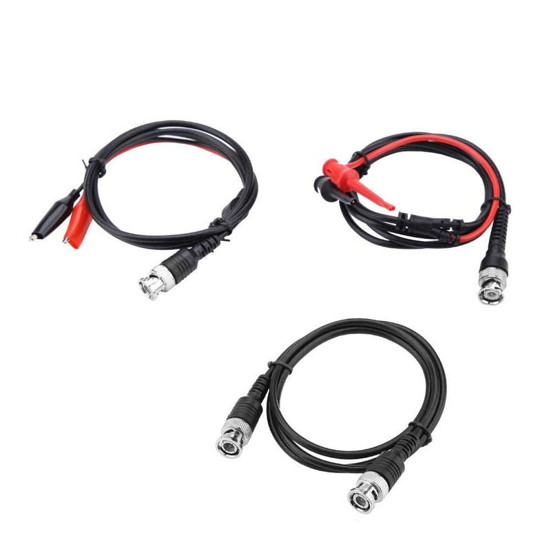 Coaxial Cable BNC to Crocodile Chip Multimeter Test Cable Hook Set Testing Lead Kit Oscilloscope Probes Cable BNC to Alligator Clips Test Cable