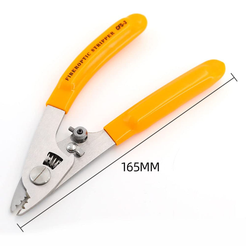 ANPTAIKE FTTH optical fiber stripper CFS-3 stainless steel three-hole stainless steel Adjustable opening optical fiber stripper 1PCS