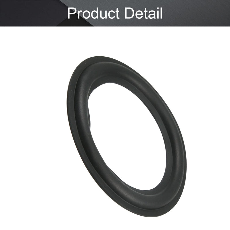 Fielect 4 Inch Speaker Rubber Edge Surround Rings Replacement Parts for Speaker Repair or DIY 1pcs