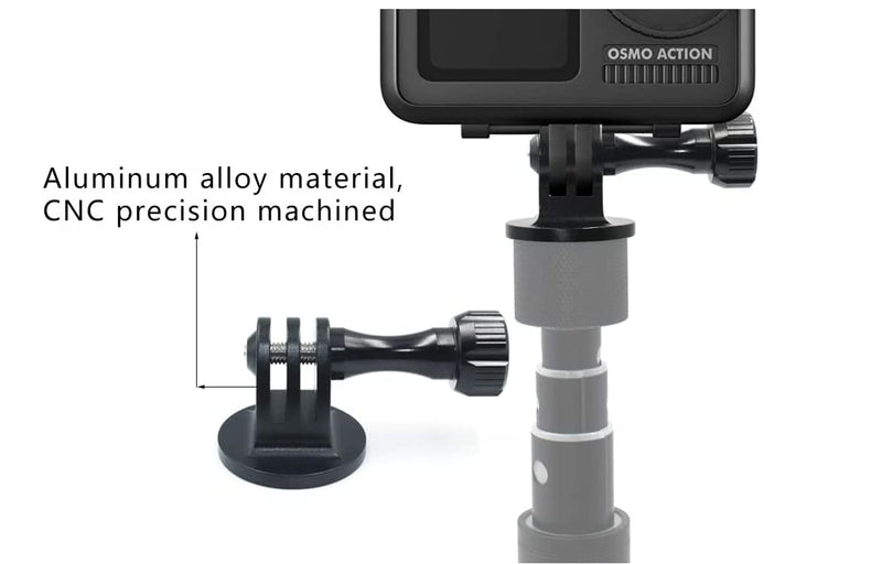 VIZEMO Aluminum Camera 1/4-20 Tripod Adapter with Thumbscrew, Threaded Mount Adapter Tripod Mount for Gopro Hero 11,10, 9, 8,7, 1/4 Tripod Adapter for Gopro and DJI OSMO Insta 360 Action Camera