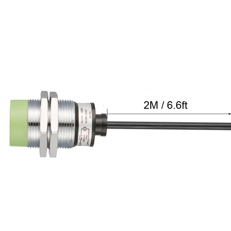 uxcell 1-15mm Inductive Proximity Sensor Switch Detector NO AC 110-220V AC 90-250V 500mA 2-Wire PR30-15AO