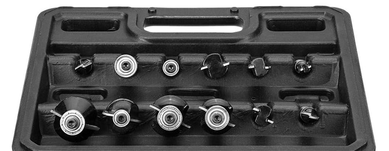 Milling cutter set 12 pieces VERTO with 6 mm shaft | Router set (for wood, groove cutters, accessories for routers) | Sintered carbide wood cutter | Shank router set | Milling tool set for woodworking