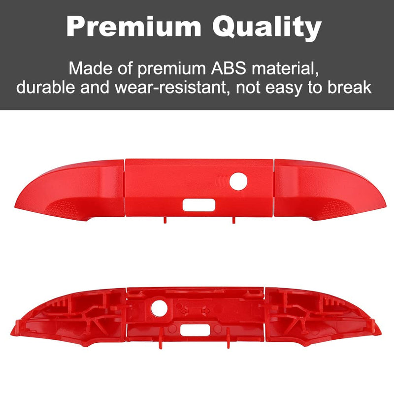 IKPEK Lb Rb Bumper Button Replacement for Xbox Series X S Controller, Shoulder Trigger Buttons Top Middle Bracket Replacement Parts for Xbox Series X S Controller Red