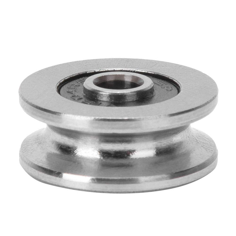 V Groove Ball Bearing, 10pcs V1804 Track Roller Bearing Guide Rail Bearing, 4mm ID, 18mm OD, for Motor, Toys, Model, Instrument and Meter, Communication Equipment