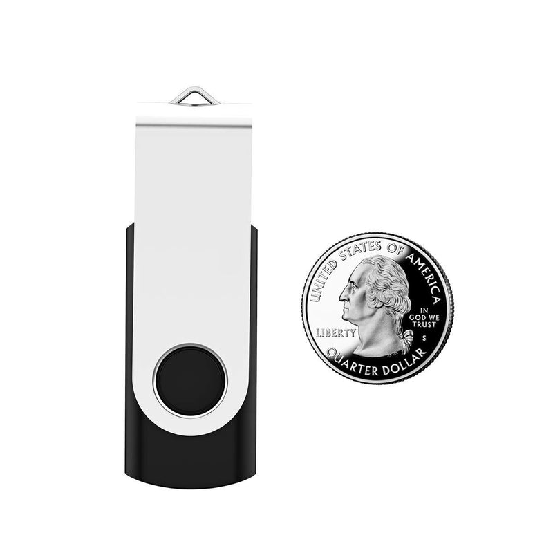 USB Flash Drive 8GB 3 Pack USB USB 2.0 Thumb Drives Jump Drive Memory Stick (3 Colors: Black,Blue,Purple, 8 GB)