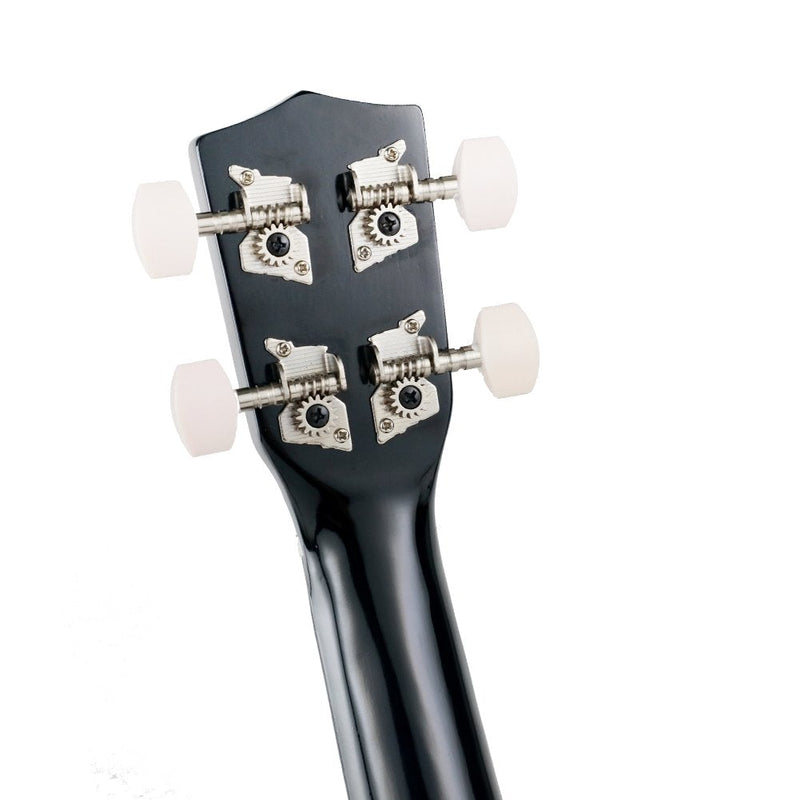 POMAIKAI Soprano Wood Ukulele kid Starter Uke Hawaii kids Guitar 21 Inch with Gig Bag for kids Students and Beginners (Black) Black