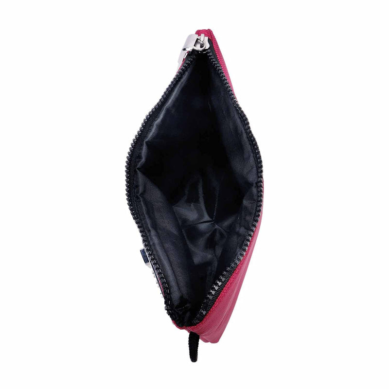 Vaultz Locking Accessories Pouch, 7x10 Inches, Berry (VZ03989)