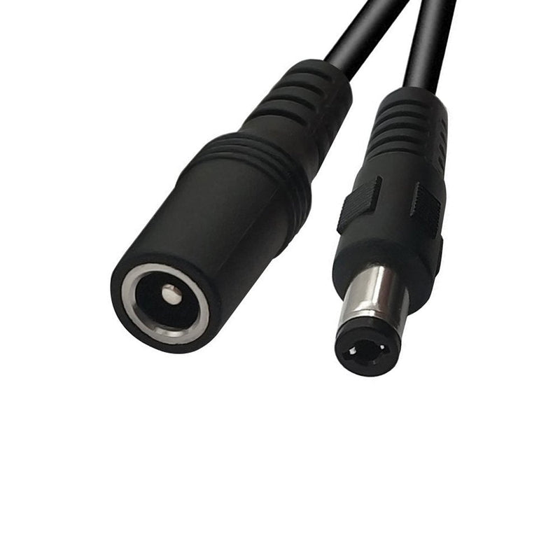 【2 Pack】Tonton Power Extension Cable 30ft 10M 2.1mm x 5.5mm Compatible with 12V DC Adapter Cord for CCTV Security Camera IP Camera Standalone DVR(Black)