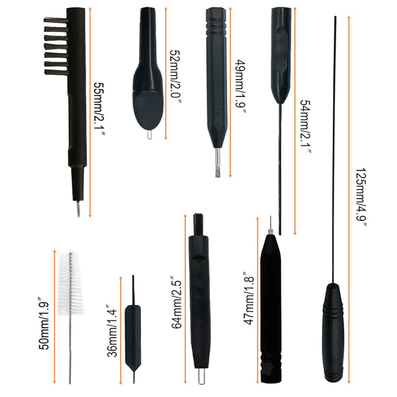 12 Pieces Hearing aid Cleaning Kits, Hearing Amplifier Brush Tools with Wax Loop and Magnet Suitable for Earbuds,Headphones,Airpods Cleaner Brush Kits with Storage case