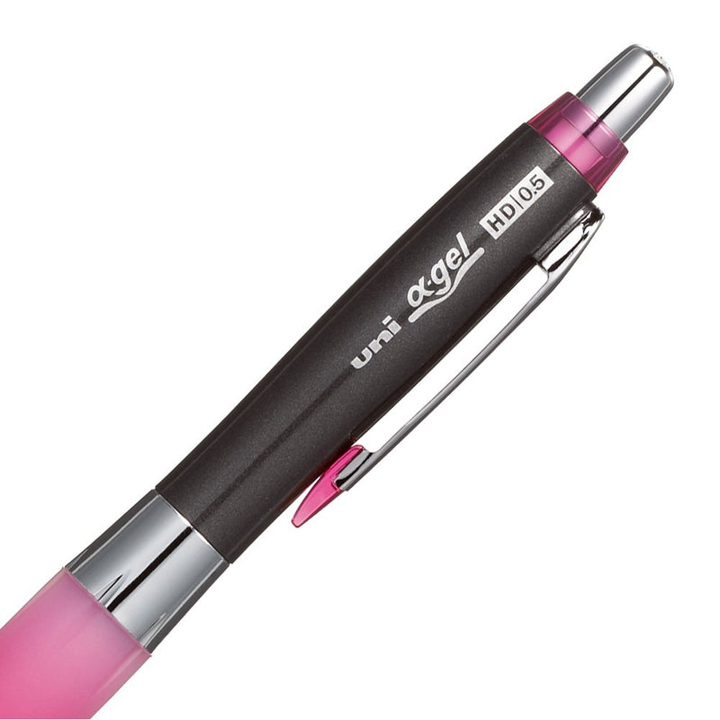 Uni Alpha-Gel Shaker Mechanical Pencil - Rose Pink - Slightly Firm Grip 0.5mm (M5618GG1P.66)