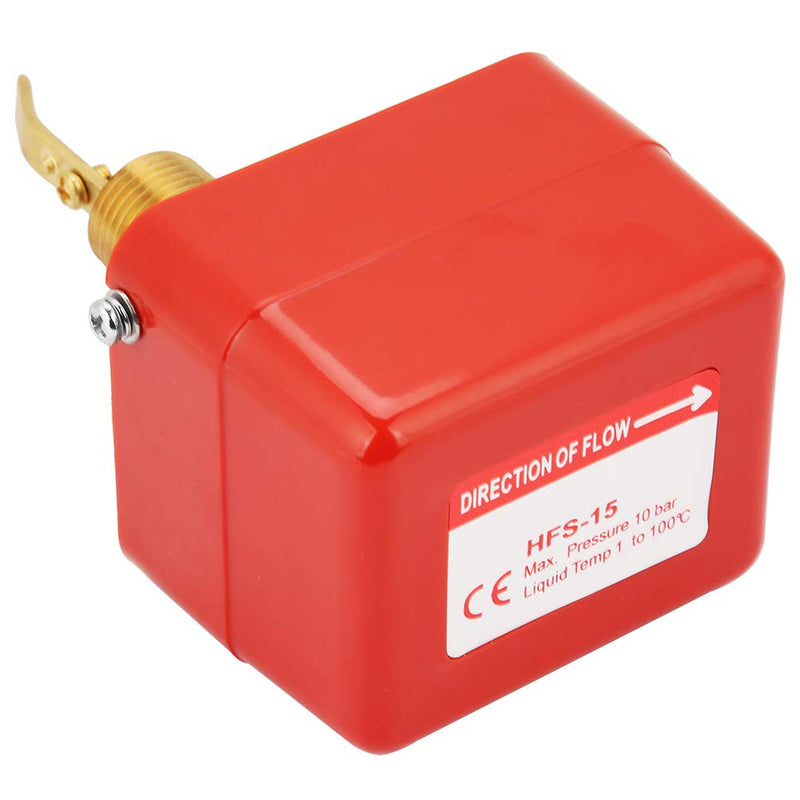 Water Paddle Flow Switch 1/2 Water/Flow Sensor Stainless Steel Liquid Flow Switch Thread Connection SPDT Contacts