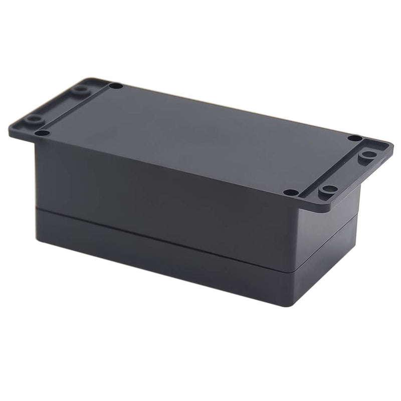 Zulkit Junction Box ABS Plastic Dustproof Waterproof IP65 Universal Electrical Boxes Project Enclosure with Fixed Ear Black 6.22 x 3.54 x 2.36 inch (158 x 90 x 60 mm)(Pack of 1) 6.22'' x 3.54'' x 2.36''(Pack of 1)