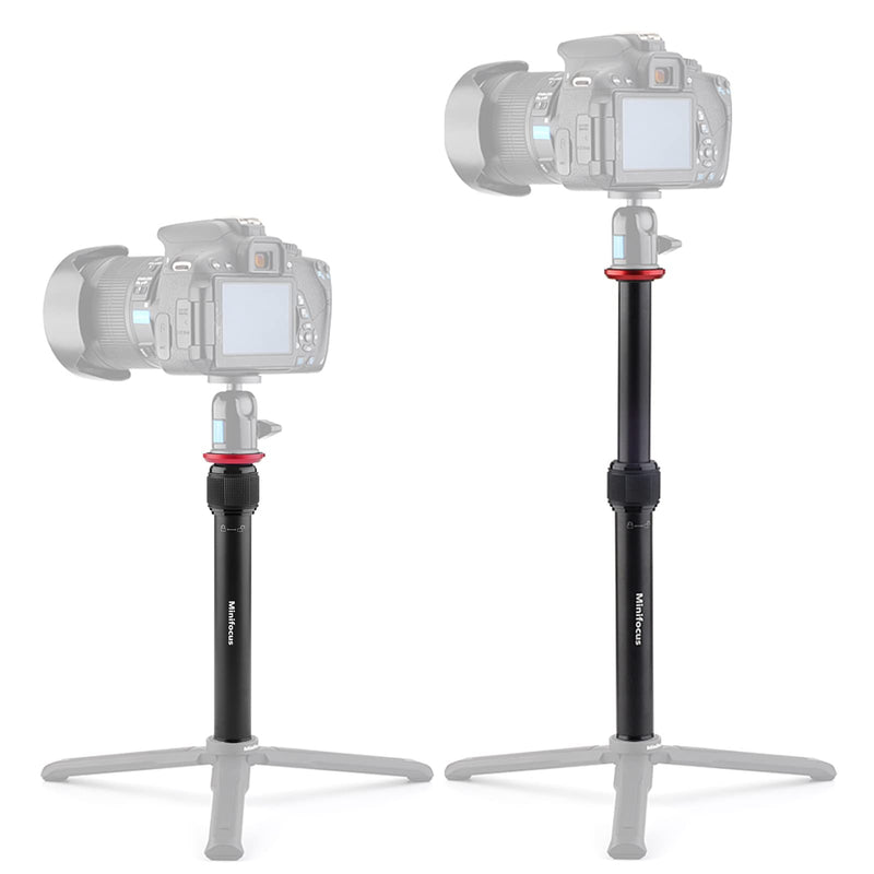 2 Section Tripod Center Column MINIFOCUS All Aluminum Telescopic Tripod Extender Extension Tube Tripod Stick Rod for Tripod Monopod Gimbal DSLR Mirrorless Camera