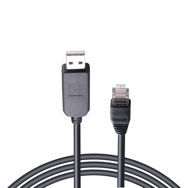 5FT USB Console Cable Compatible with Cisco Juniper Router Switch FTDI Chip USB to RS232 RJ45 Console Serial Cable for Windows 8, 7, Vista, Mac, Linux (5FT) 5FT