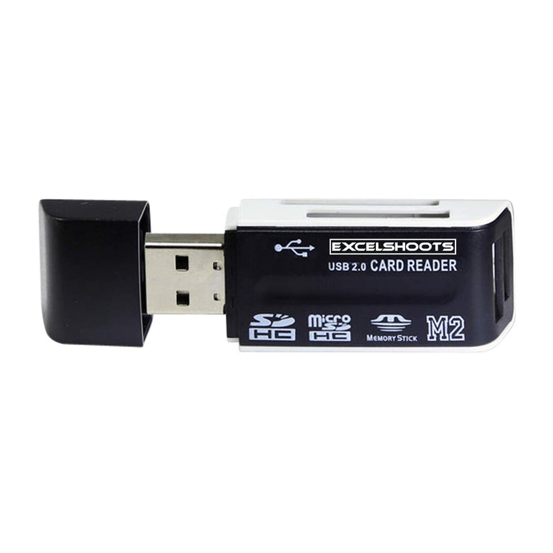 Excelshoots USB Cable Works for Nikon D3100 Camera, and USB Computer Cord for Nikon D3100 + Excelshoots Card Reader 3-Feet
