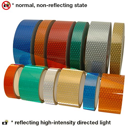 Oralite V92-DB-COLORS Microprismatic Conspicuity Tape: 2 in. x 15 ft. (Orange) Orange