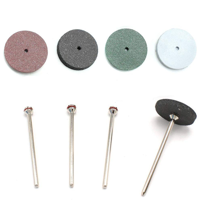 SaferCCTV 7/8" 40pcs Silicone Polishing Pads Assortment 12pcs Mandrel Shank Perfect for Rotary Handpieces Dremel Rotary Tool 52pcs