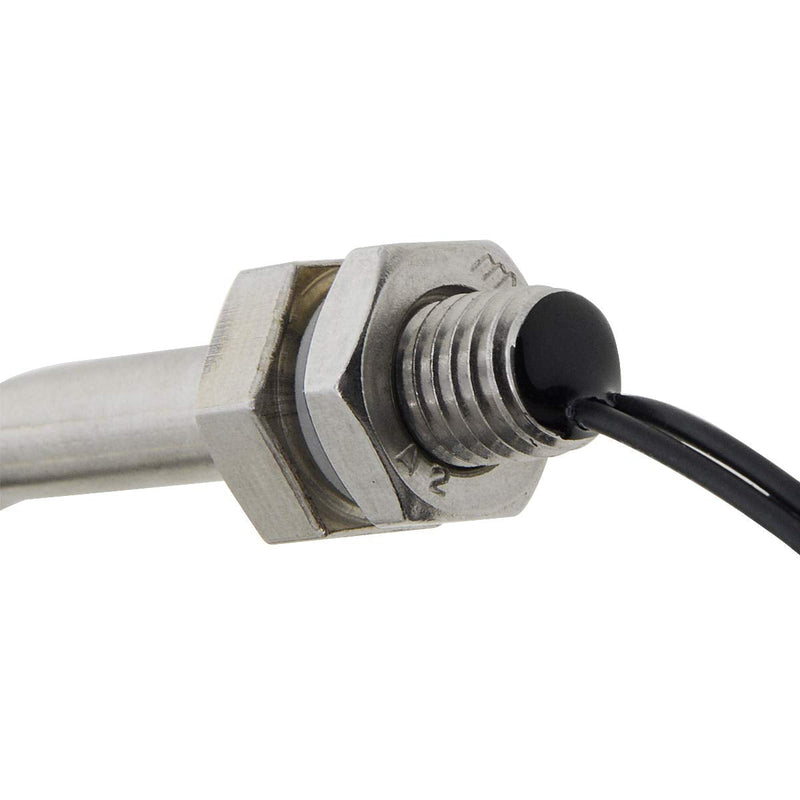 YXQ Angle Float Switch Stainless Steel 26mm Dia L Shaped Water Level Sensor Fish Tank M10,AC110V 10W