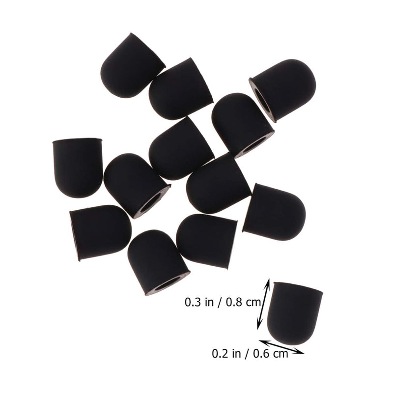 Hemobllo 15pcs Stylus Pen Tip Replacement Rubber Tips for Stylus Touch Pen Touchscreen Pen (Outer Diameter 6mm, Inner Diameter 3.6mm)