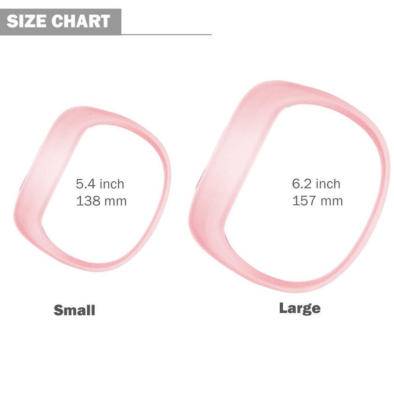 iBREK for Garmin Vivofit jr/jr 2/3 Bands, Silicon Stretchy Replacement Watch Bands for Kids Boys Girls Small Large(No Tracker)-Small,Phosphorescent Pink Phosphorescent Pink