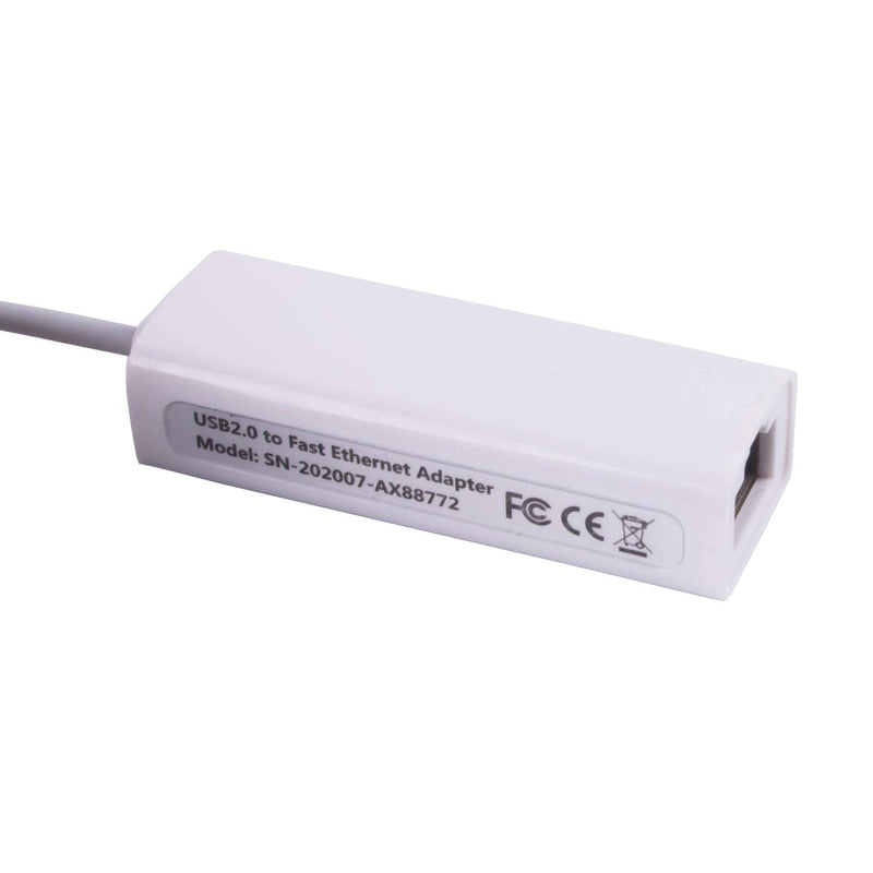 USB to RJ45 LAN Ethernet Adapter 100Mbps USB to RJ45 LAN Converter 10M 100M with Asix AX88772B AX88772 Chip (Micro USB to RJ45) Micro USB to RJ45