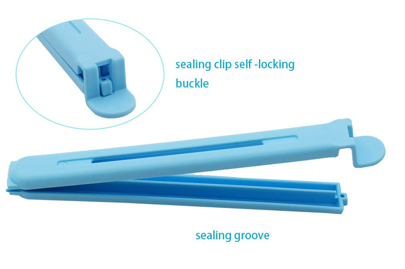 Tmflove 12 PCS Sealing Clips for Food and Snack Bag(2.75 in, 4.33 in, 6.29 in) Multicolor 1