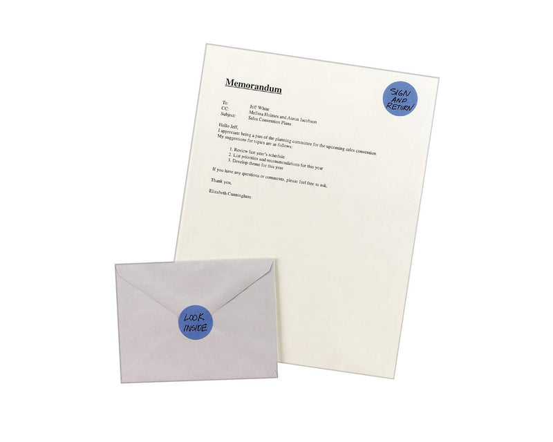 AVERY Self-Adhesive Removable Labels, 1.25 Inches Diameter, Light Blue, 400 per Pack (05496)