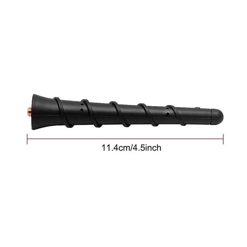 BASIKER Short Antenna Compatible with Jeep Grand Cherokee Liberty Compass Dodge Durango Journey Avenger Dart Chrysler 200 Fiat 500 OEM 5091100AA | 4.5" Flexible Antenna Replacement | Strong Reception 4-1/2 Inch