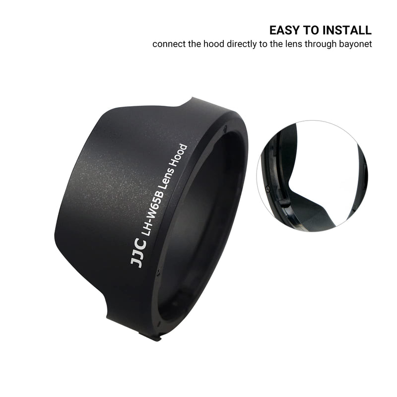 Lens Hood for Canon RF 24mm F1.8 Macro is STM,EF 24mm 2.8 is USM and EF 28mm 2.8 is USM Lens,Reversible Lens Shade Replace Canon EW-65B Lens Hood, Compatible with 52mm 58mm Filters and Lens Cap