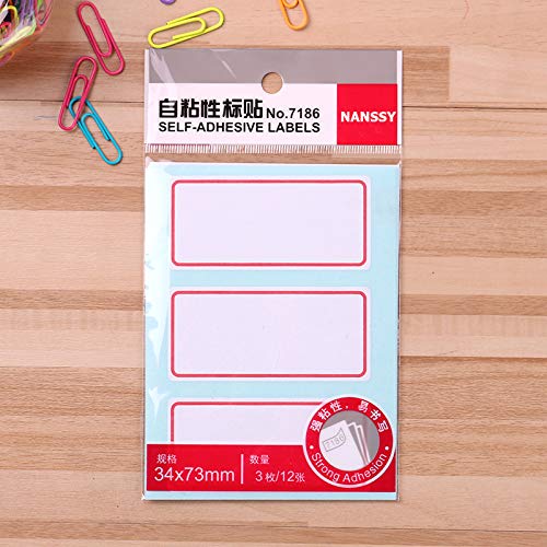 36 Pcs File Folder Labels, Filing Labels, Folder Labels, Large Labels for Jars, Bottles, Food Containers, Reading Notes, File Folders, Books and Classify File, 2.87 x 1.33 Inch, (1 Pack) 1 Pack