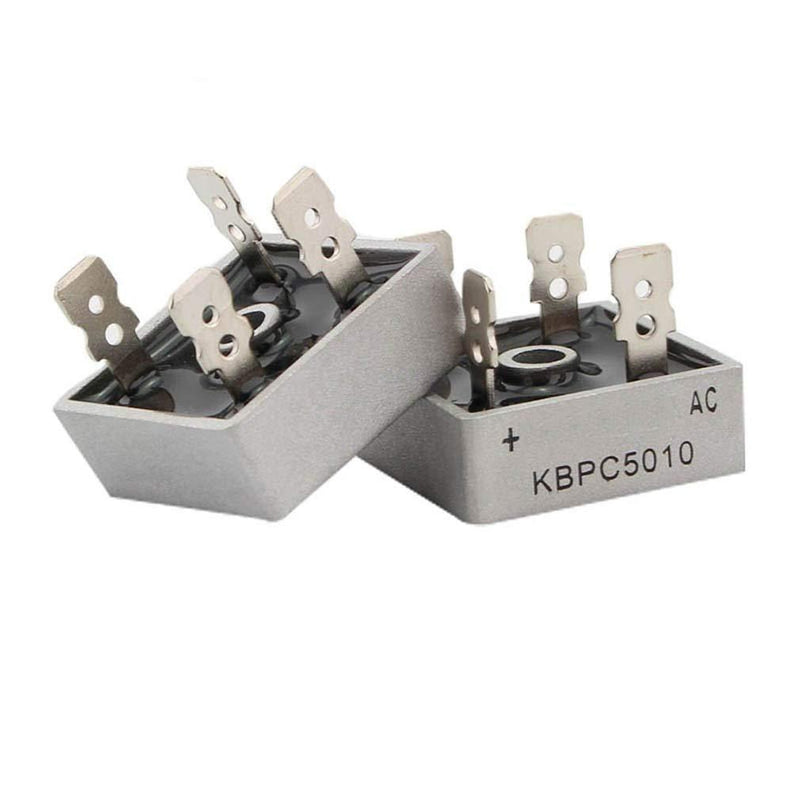 HiLetgo 10pcs KBPC5010 Diode Bridge Rectifier Diode 50A 1000V KBPC 5010 Power Rectifier Diode Electronic Components