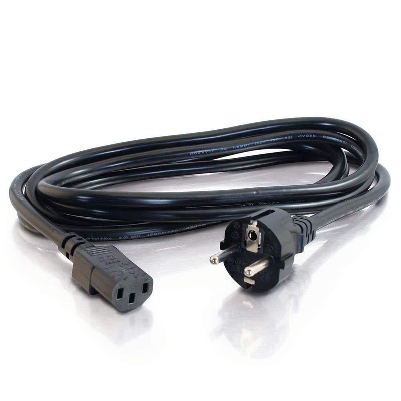 C2G Power Cord, European Power Cord, 14 AWG, Black, 8.2 Feet (2.5 Meters), Cables to Go 03138 2.5M European Power Cord