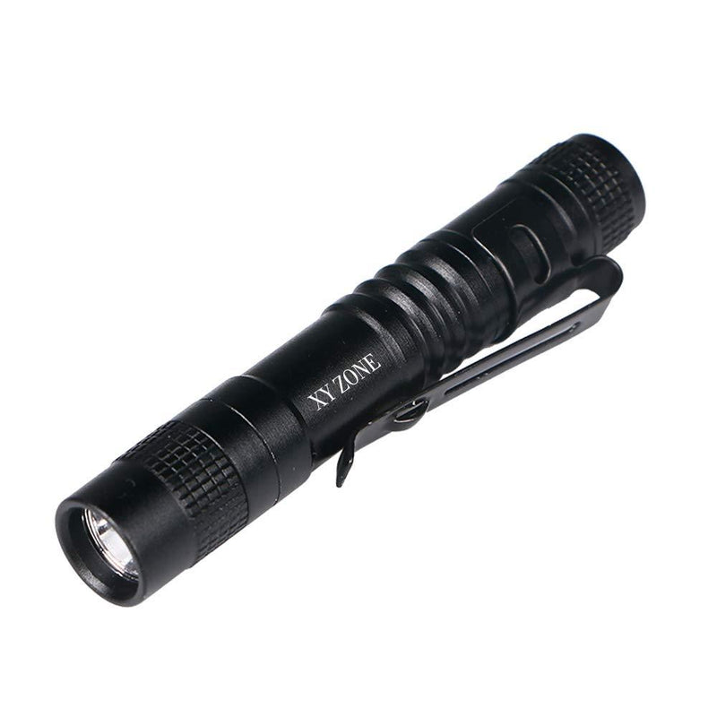 XY ZONE Ultra Slim LED Flashlights XP-1 XPE-R3 1000LM Mini Clip Lamp Penlight Torch Powered by 1 x AAA 5Pcs (Battery not include) Version 1