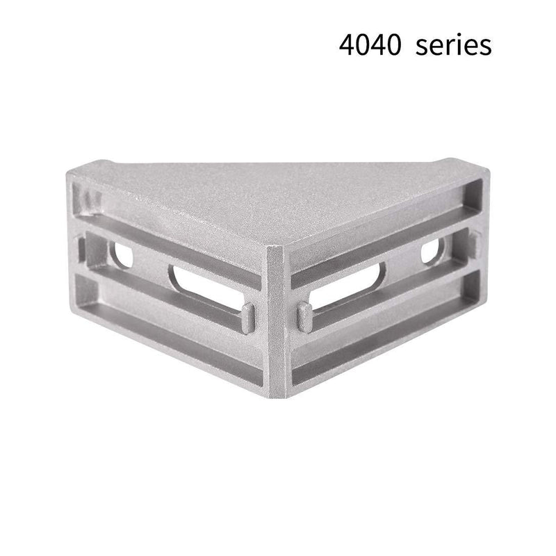uxcell Corner Bracket Gusset, 80mm x 80mm for 4040 Series Aluminum Extrusion Profile, 4 Pcs (Silver)