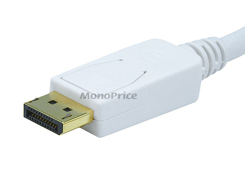 Monoprice 10FT 32AWG Mini DisplayPort to DisplayPort Cable - White 10 Feet