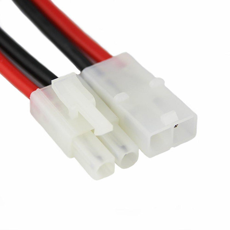 OliYin 3pairs Tamiya Plug Male Female Connector Adapter Cable 14awg 10cm for RC Car Lipo Battery Charge(Pack of 3)